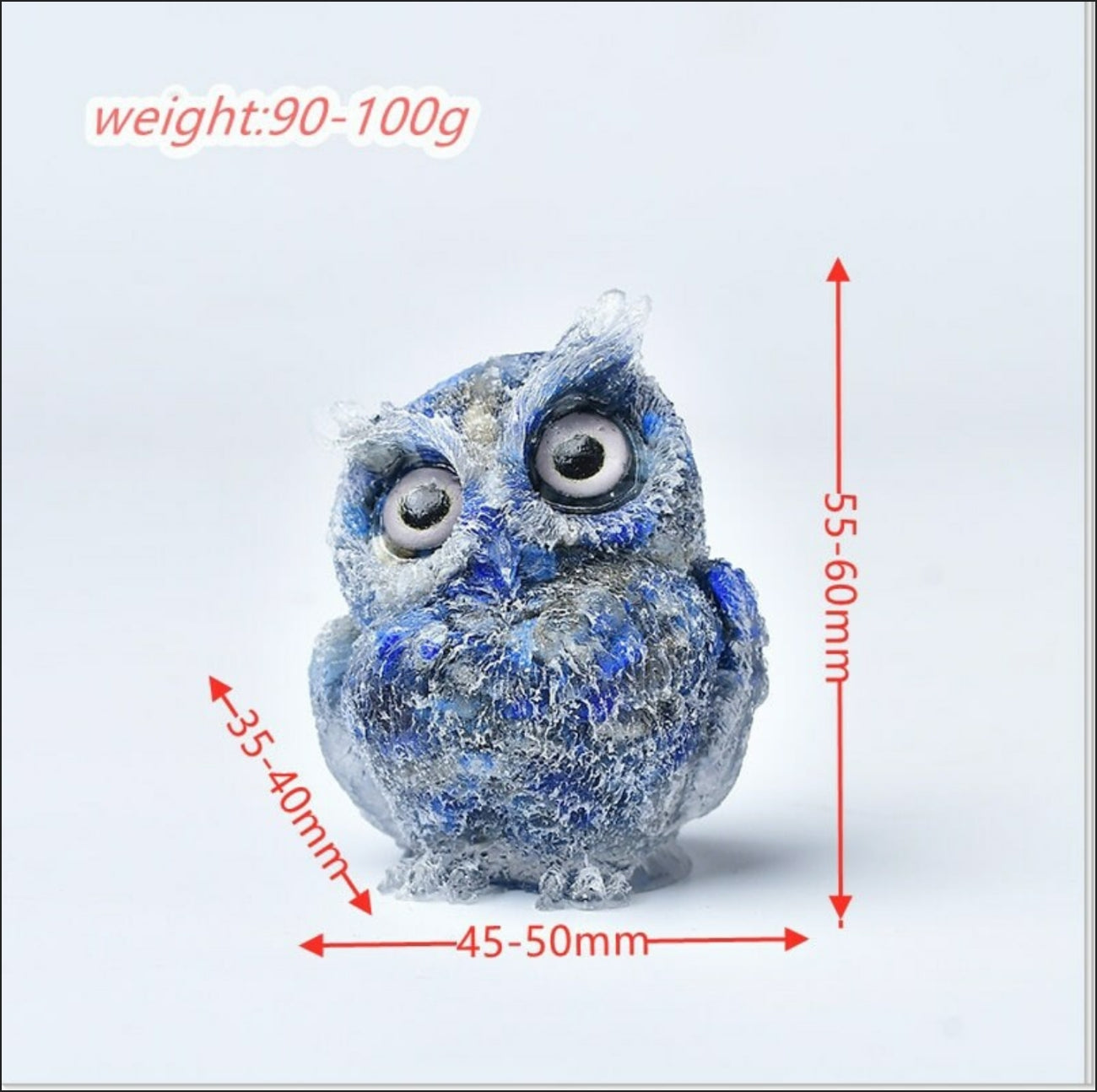 Crystal Resin Owl Heavenly Healing