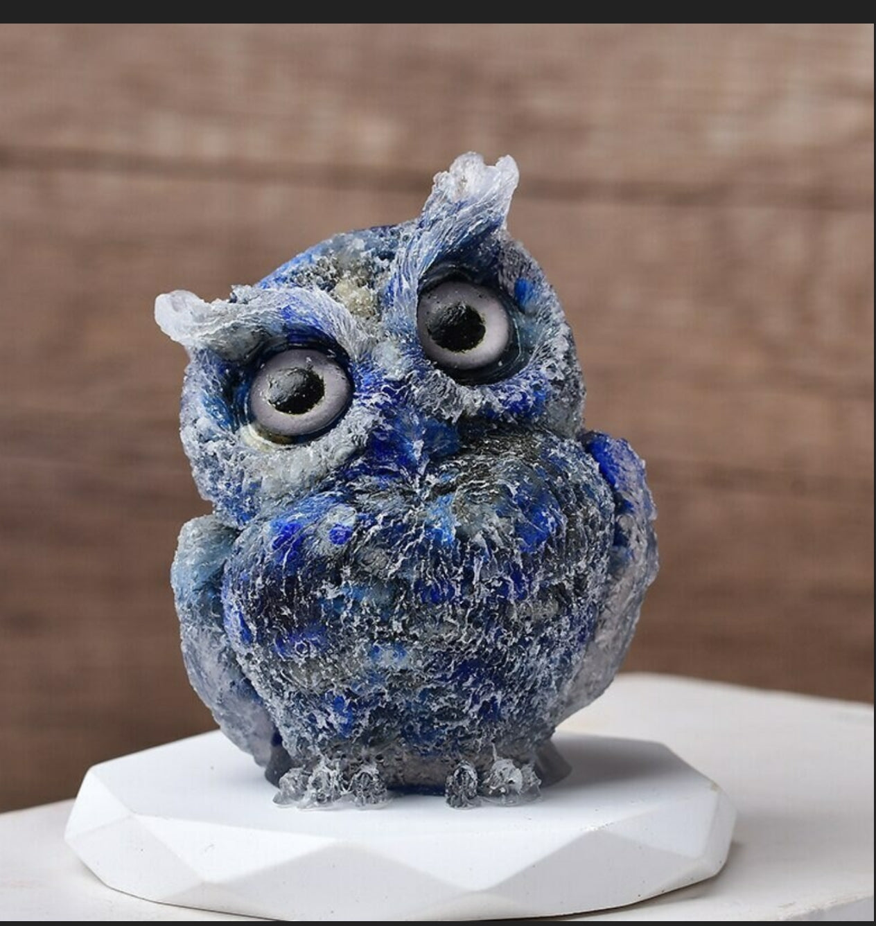 Crystal Resin Owl Heavenly Healing