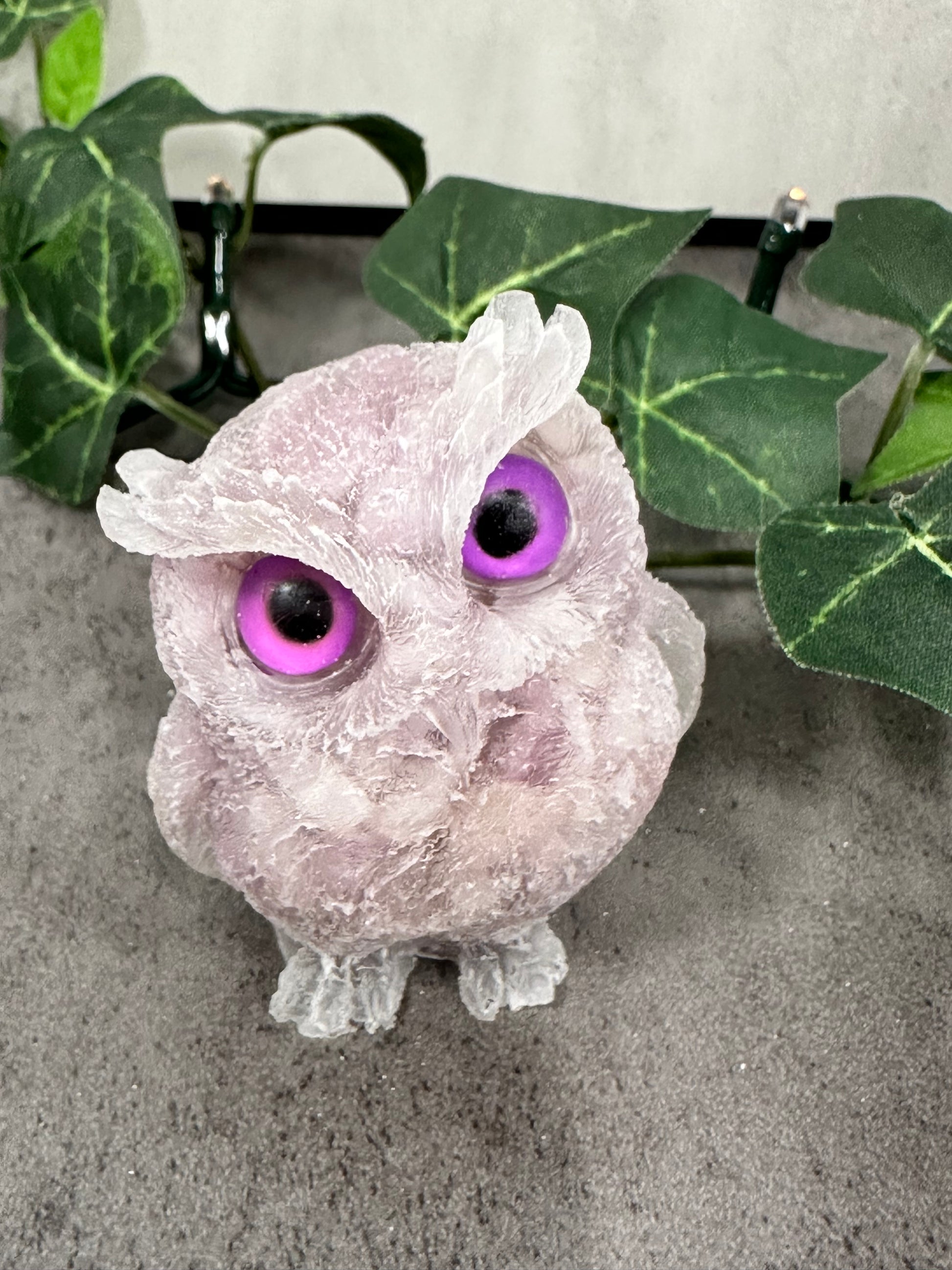 Crystal Resin Owl Heavenly Healing
