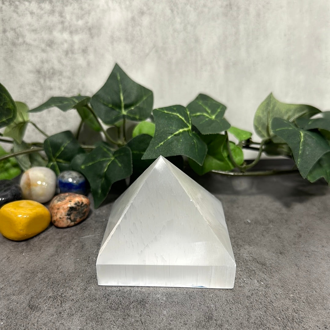 Selenite Pyramid Heavenly Healing