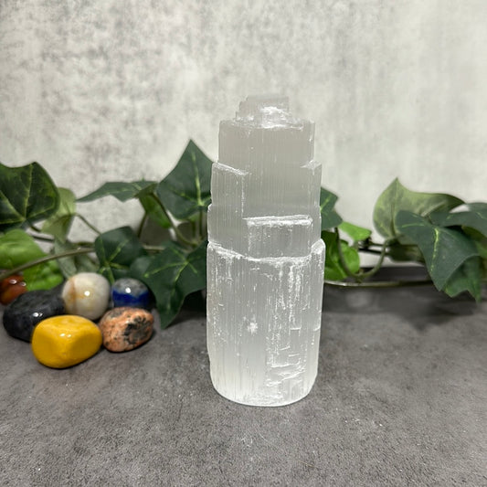 Selenite Rough Tower Heavenly Healing