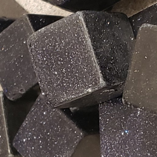 Blue Goldstone Cube Heavenly Healing