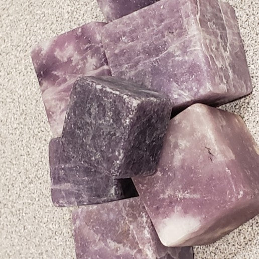Lepidolite Cube Heavenly Healing
