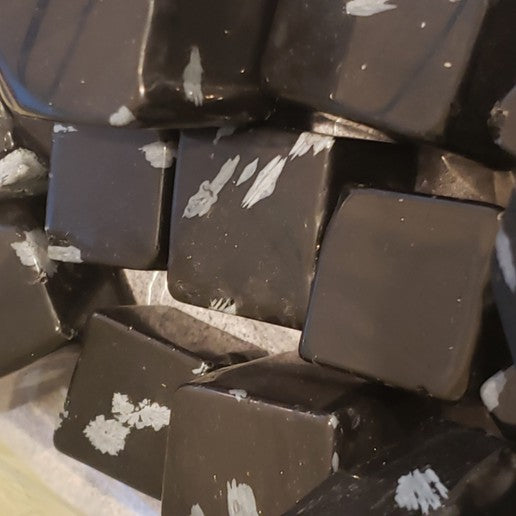 Snowflake Obsidian Cube Heavenly Healing