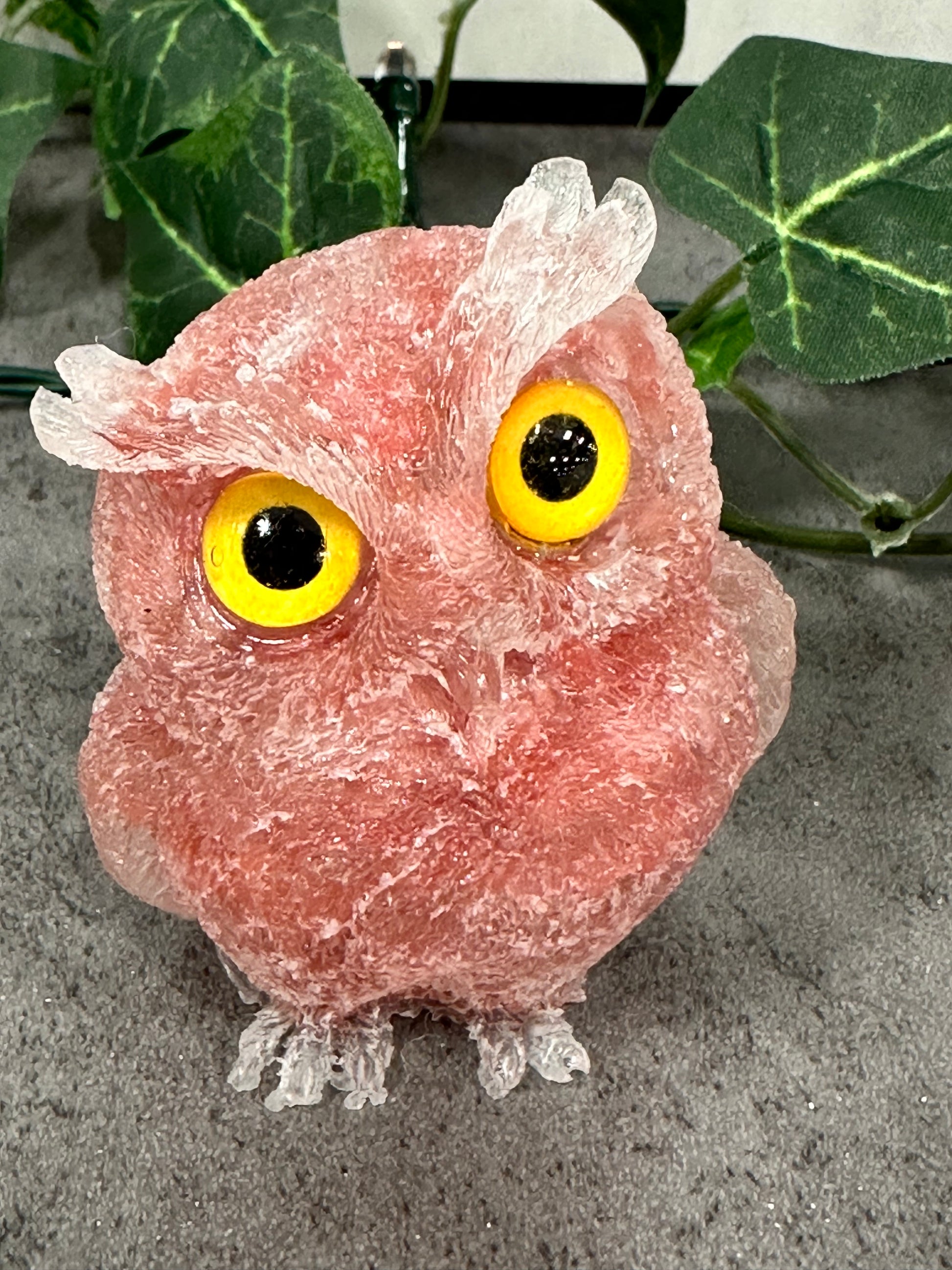 Crystal Resin Owl Heavenly Healing