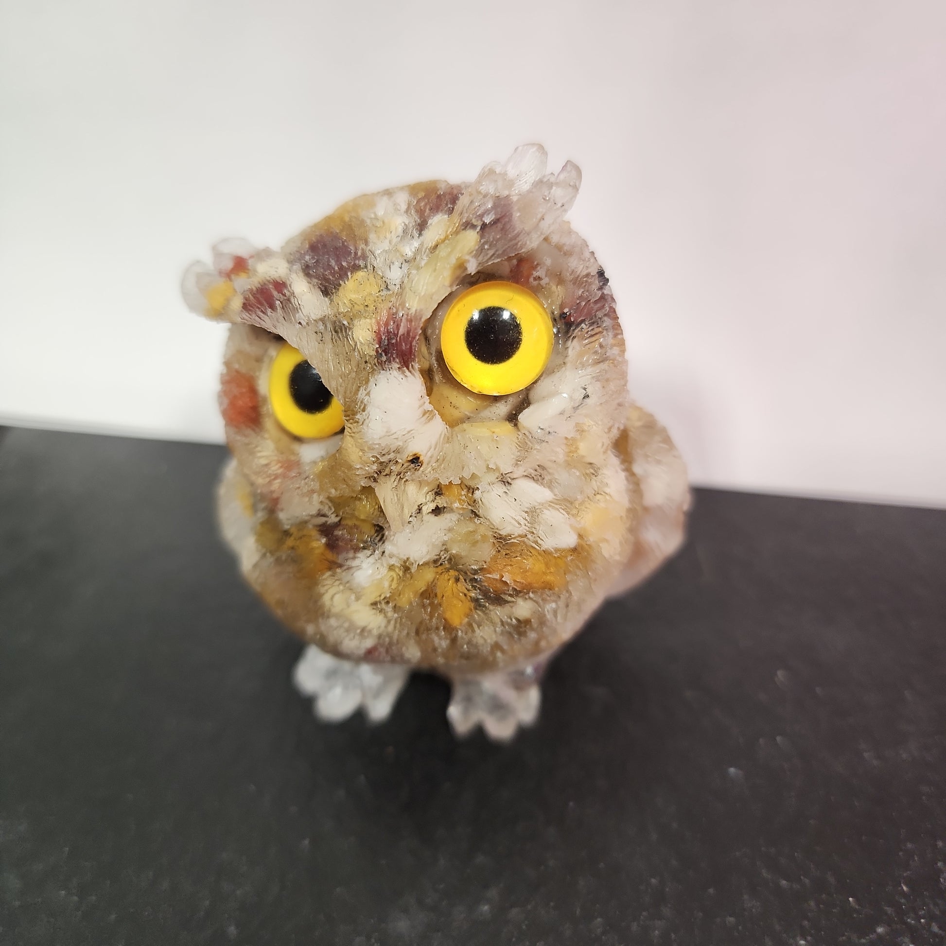 Crystal Resin Owl Heavenly Healing