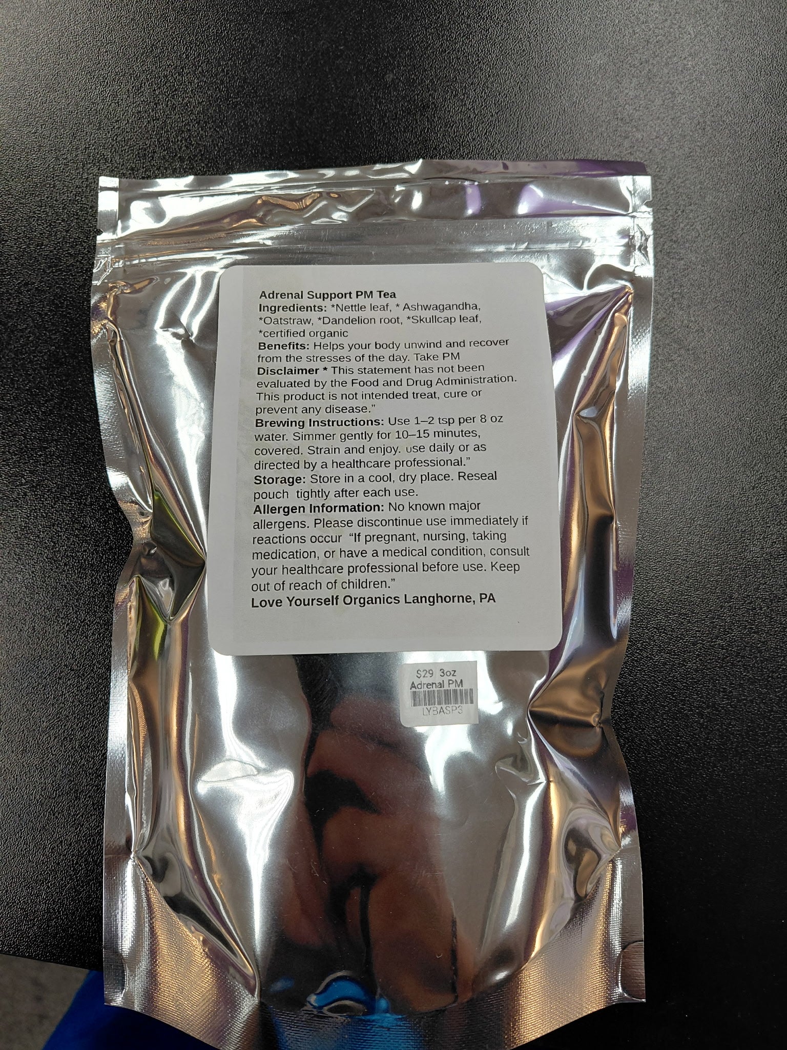 Organic Adrenal Support PM Tea Heavenly Healing