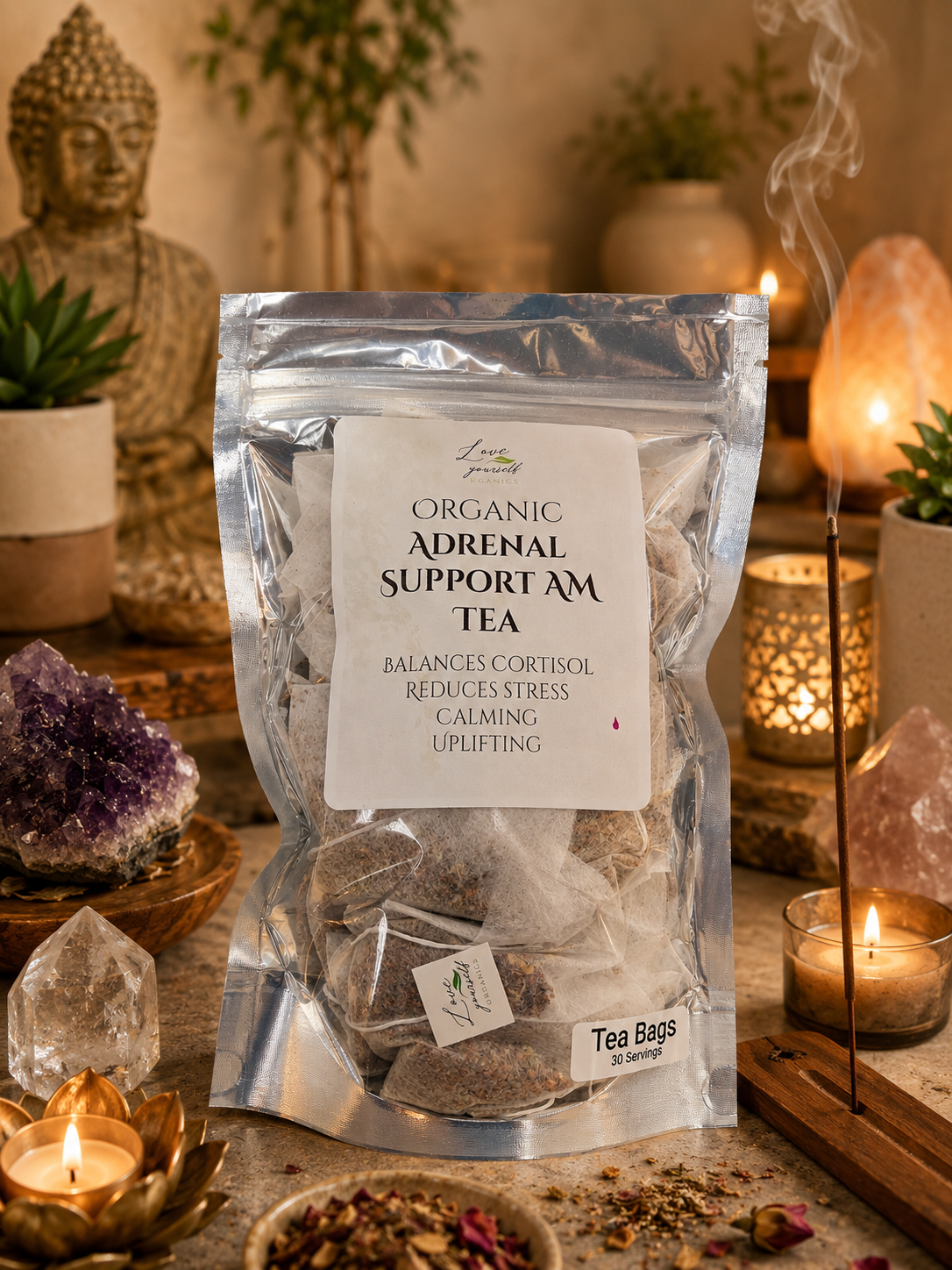 Organic Adrenal Support AM Tea Heavenly Healing