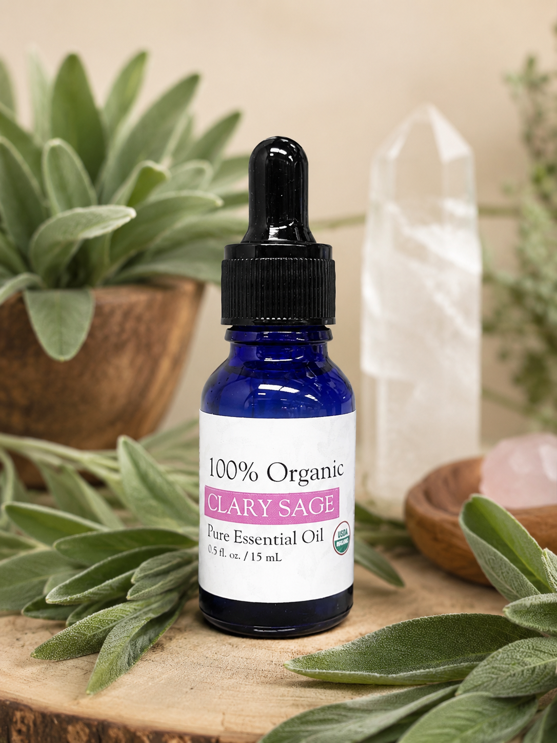 100% Organic Clary Sage Essential Oil Heavenly Healing
