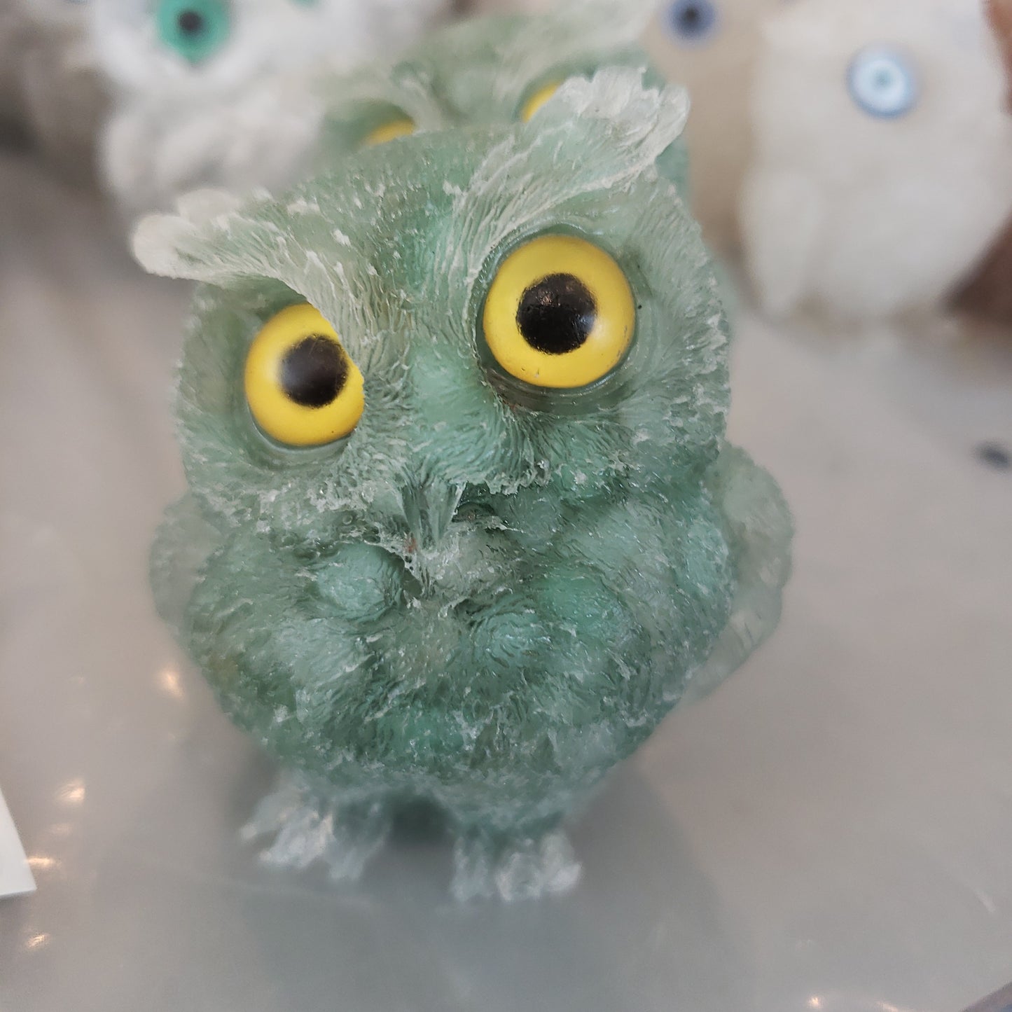 Crystal Resin Owl Heavenly Healing