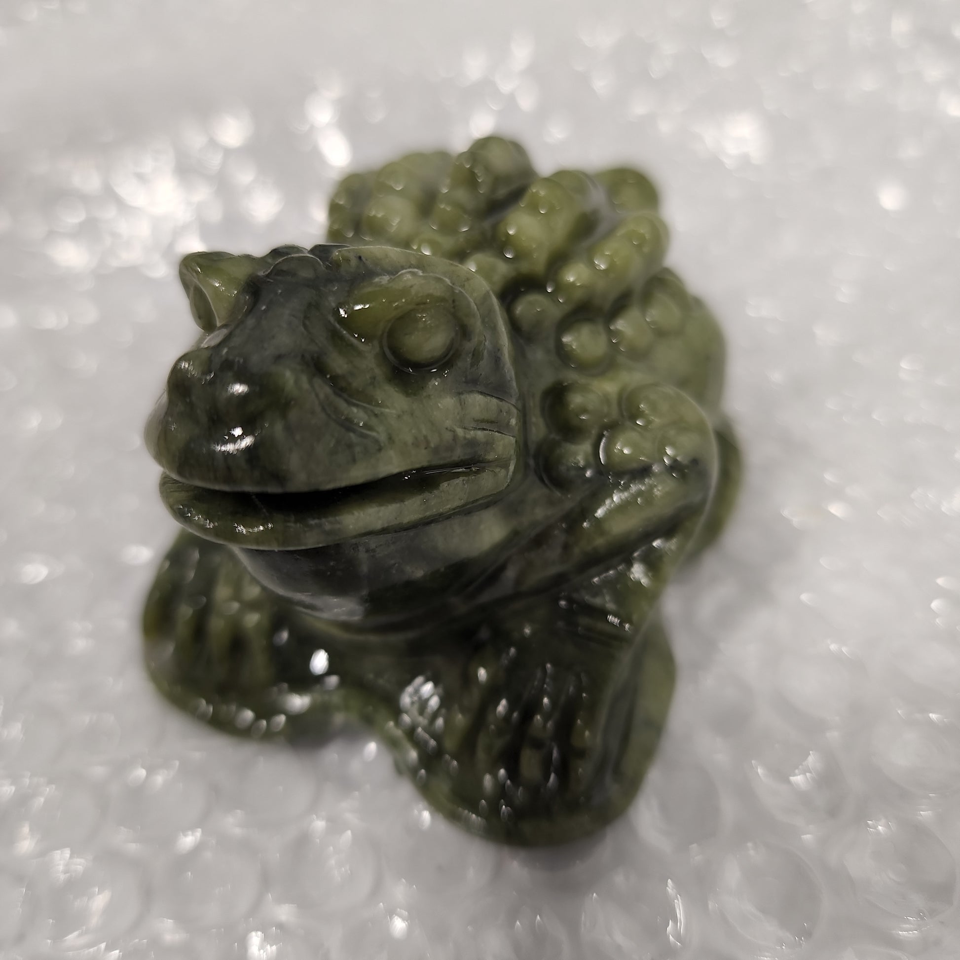 Jade Frog Stone Animal Heavenly Healing