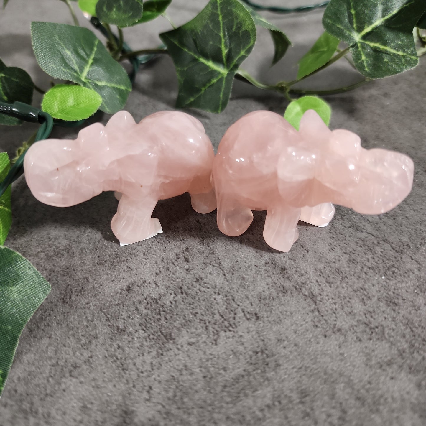 Rose Quartz Elephant Heavenly Healing