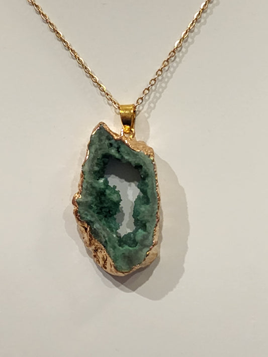 Druzy Agate Necklace Heavenly Healing