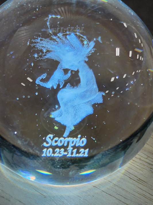 Crystal Zodiac Sphere Heavenly Healing