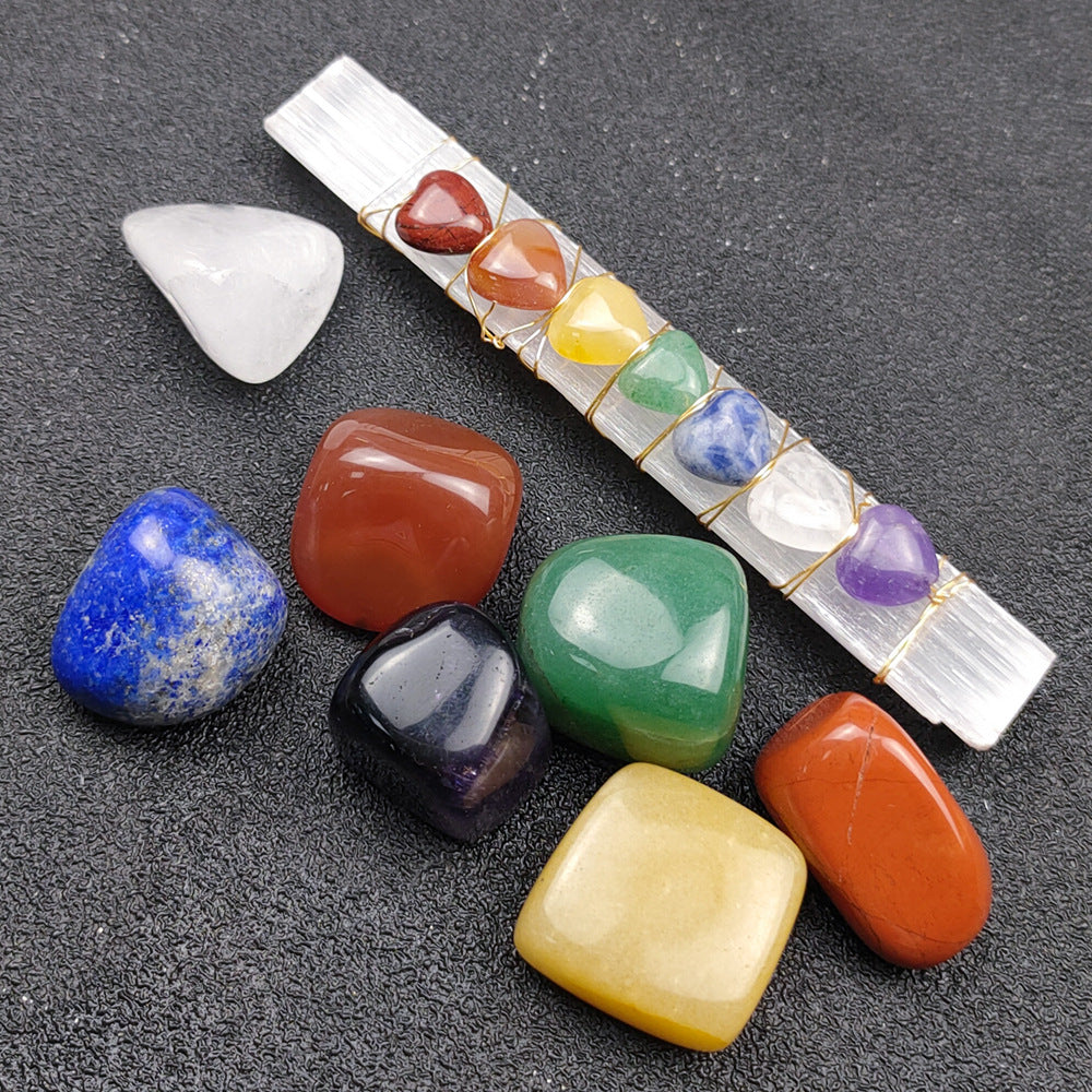 Selenite Wand | 7 chakra heart stones Heavenly Healing