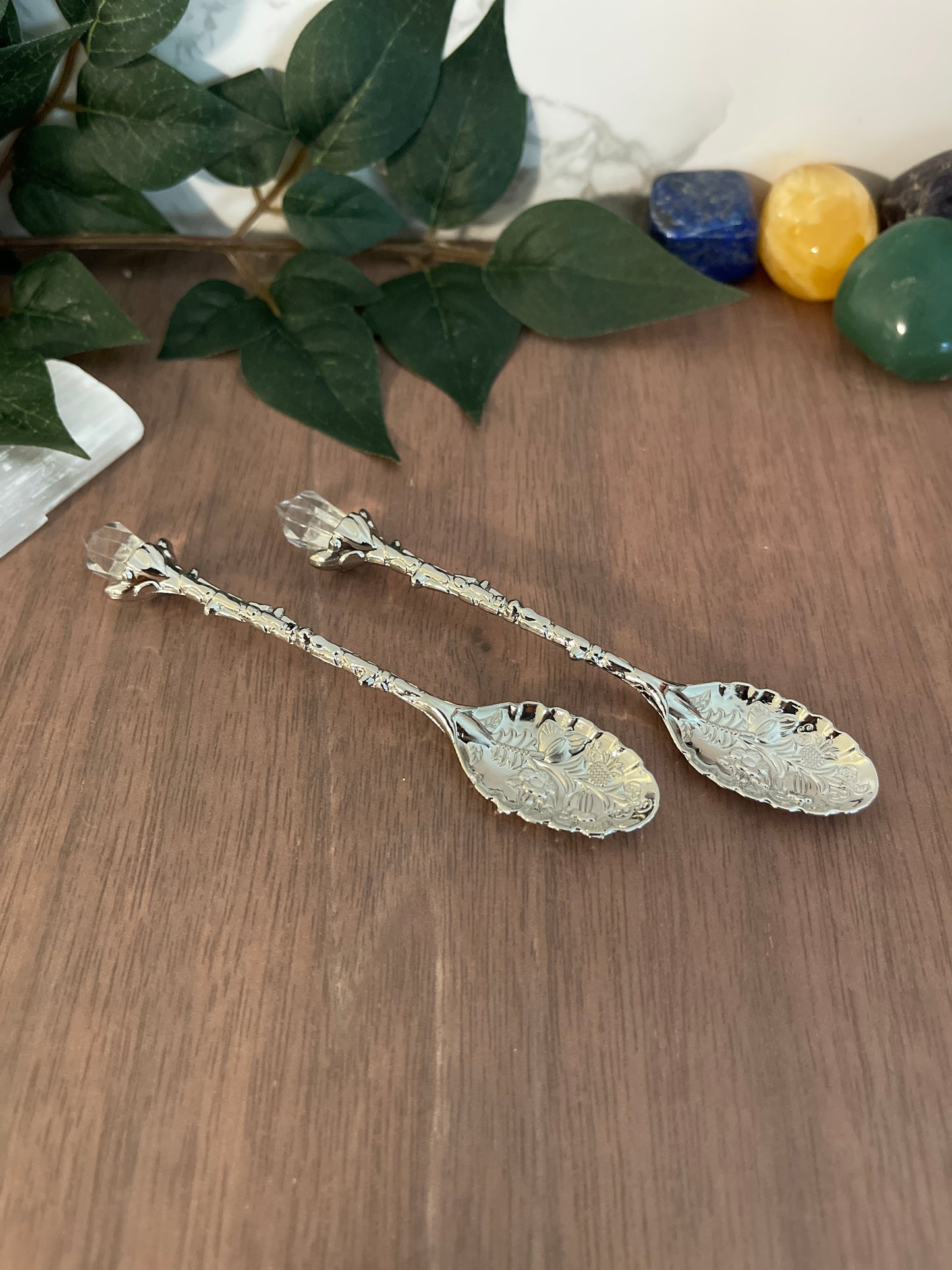 Vintage Crystal Spoons Heavenly Healing