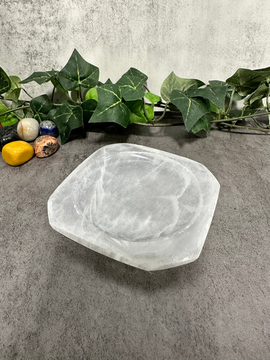Selenite Medium Squared Dish Heavenly Healing