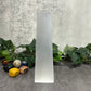 Selenite Four Sided Tower with Point Heavenly Healing